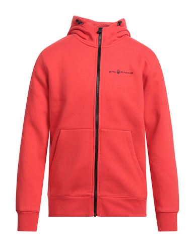 Sail Racing Man Sweatshirt Red Size L Cotton, Polyester