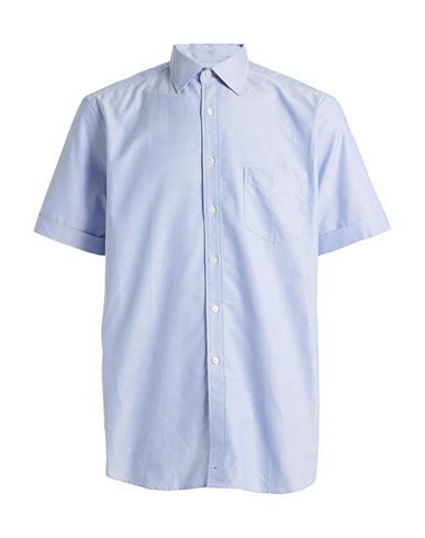 Dunhill Man Shirt Blue Size Xl Cotton