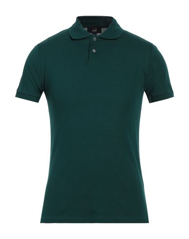 Dunhill Man Polo Shirt Green Size Xs Cotton In Black