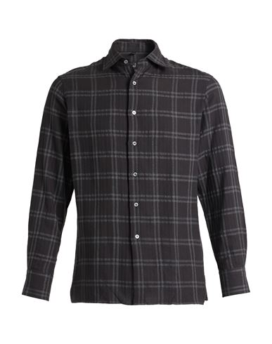 Dunhill Man Shirt Black Size Xxl Cotton, Polyester, Rayon