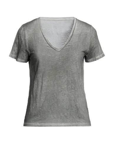 Majestic Filatures Woman T-shirt Sage Green Size 1 Linen, Elastane