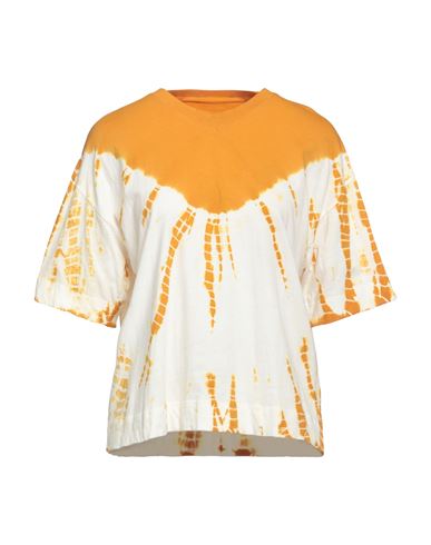 Leon & Harper Woman T-shirt Apricot Size S Cotton In Orange