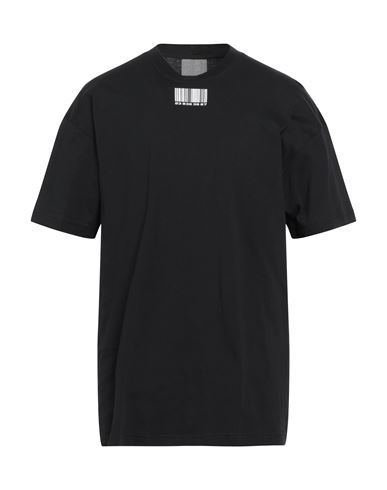 VTMNTS VTMNTS MAN T-SHIRT BLACK SIZE XS COTTON