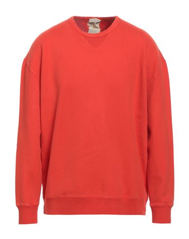 Shop Ten C Man Sweatshirt Orange Size Xl Cotton