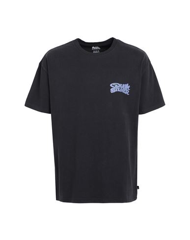 Quiksilver Qs T-shirt Thorndog Ss Man T-shirt Black Size Xl Organic Cotton In Grey