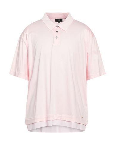 Dunhill Man Polo Shirt Light Pink Size Xxl Cotton