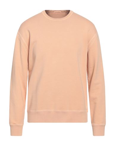 Ten C Man Sweatshirt Apricot Size S Cotton In Orange