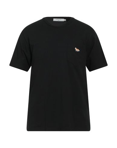 Maison Kitsuné Man T-shirt Black Size Xs Cotton