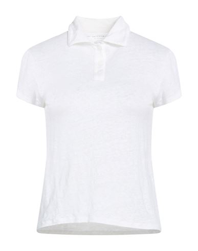 Majestic Filatures Woman Polo Shirt Off White Size 1 Linen, Elastane