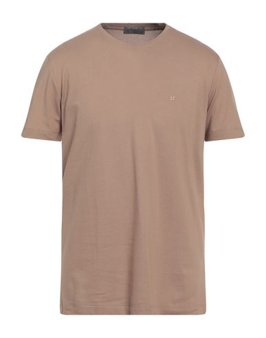Ferrante Man T-shirt Khaki Size 44 Cotton, Elastane In Beige