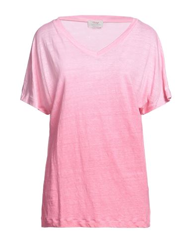 Gran Sasso Woman T-shirt Pink Size 6 Linen