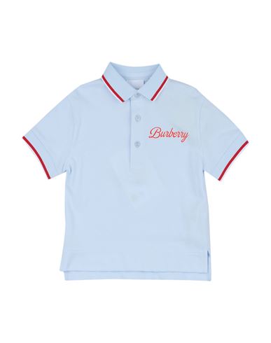 Burberry Babies'  Toddler Boy Polo Shirt Sky Blue Size 6 Cotton