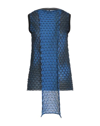 Pierantonio Gaspari Woman Top Blue Size 8 Viscose, Polyester