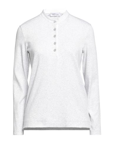Gran Sasso Woman T-shirt Light Grey Size 6 Cotton, Elastane In Multi