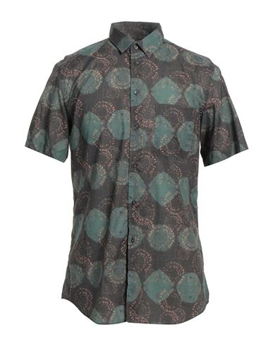 Liu •jo Man Man Shirt Dark Green Size 15 ½ Cotton