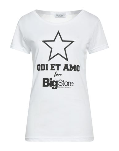 Shop Odi Et Amo Woman T-shirt White Size S Cotton