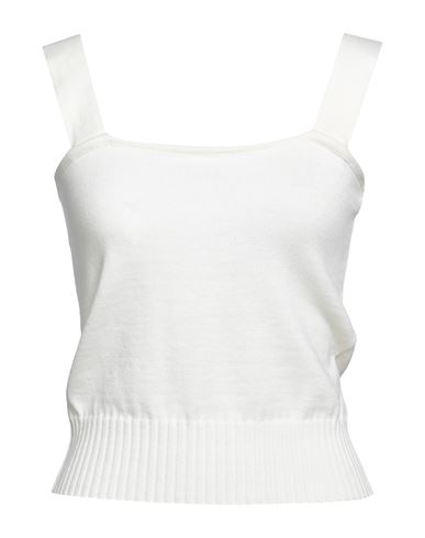 Clips Woman Top Cream Size S Wool, Acrylic In White