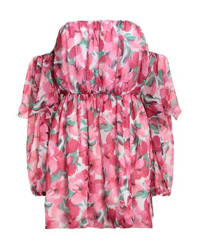 Jijil Woman Top Fuchsia Size 8 Polyester, Cotton, Polyamide, Nylon In Pink