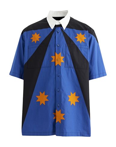 Burberry Man Shirt Blue Size Xxl Cotton