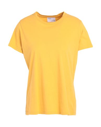 Colorful Standard Women Light Organic Tee Woman T-shirt Mustard Size M Organic Cotton In Yellow