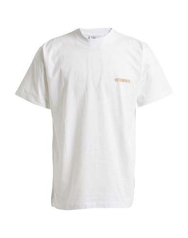 Vetements Man T-shirt White Size Xl Cotton