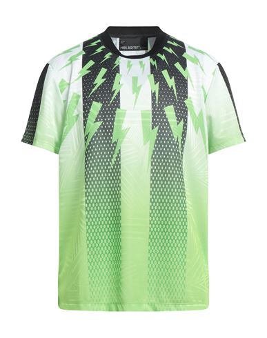 Neil Barrett Man T-shirt Light Green Size Xxl Polyester