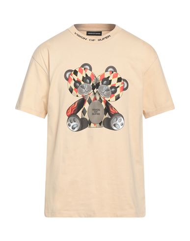Vision Of Super Man T-shirt Sand Size Xs Cotton In Beige