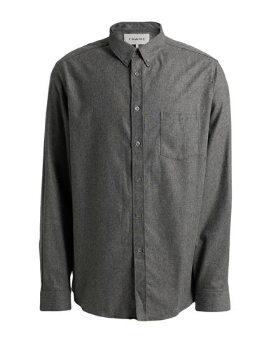 Frame Man Shirt Lead Size Xl Wool, Polyester, Polyamide, Viscose, Elastane In Grey