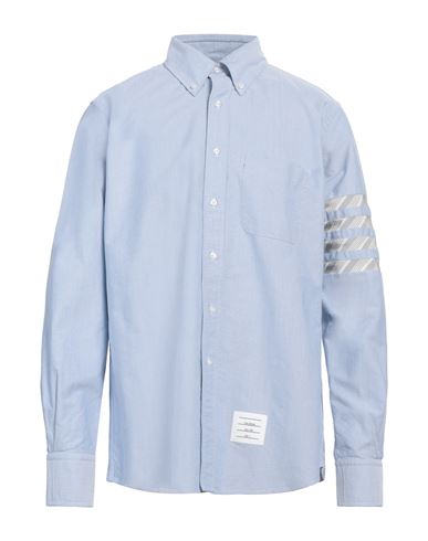 Thom Browne Man Shirt Light Blue Size 4 Cotton