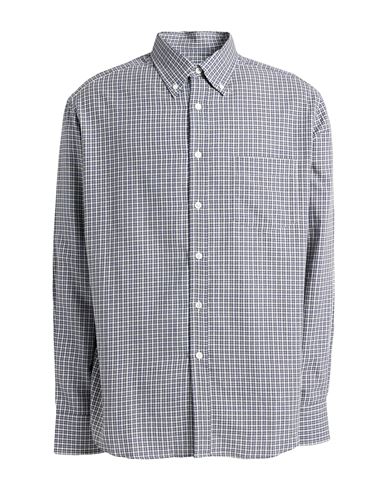 Dunhill Man Shirt Steel Grey Size Xl Cotton In Grey