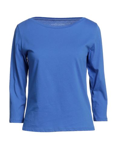 Majestic Filatures Woman T-shirt Blue Size 1 Cotton