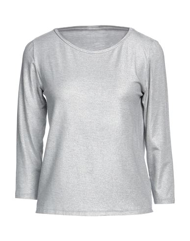 Majestic Filatures Woman T-shirt Silver Size 1 Viscose, Elastane
