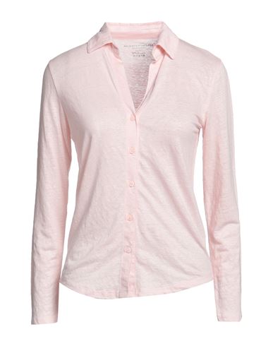 Majestic Filatures Woman Shirt Light Pink Size 1 Linen, Elastane