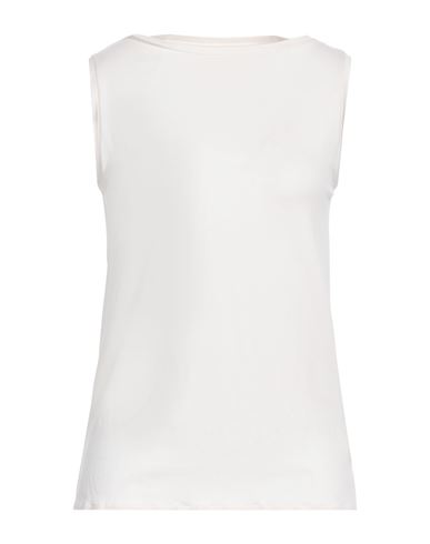 Shop Majestic Filatures Woman T-shirt Ivory Size 1 Viscose, Elastane In White