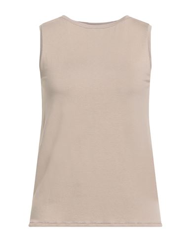 Majestic Filatures Woman Tank Top Beige Size 2 Viscose, Elastane
