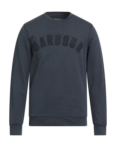 Barbour Man Sweatshirt Navy Size M Cotton In Blue
