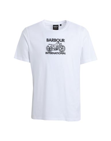 Barbour Man T-shirt White Size Xl Cotton