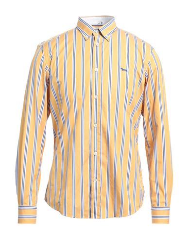 Harmont & Blaine Man Shirt Yellow Size L Cotton