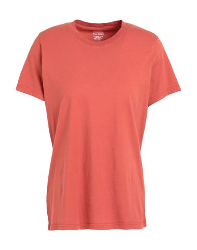 Colorful Standard Women Light Organic Tee Woman T-shirt Rust Size Xl Organic Cotton In Red