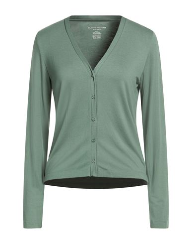 Majestic Filatures Woman Cardigan Green Size 1 Linen, Elastane In Green