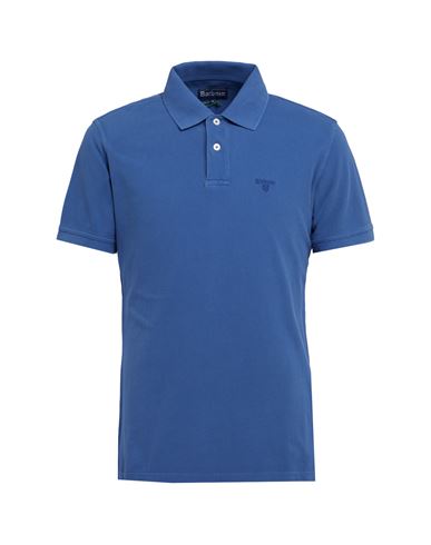 Barbour Man Polo Shirt Slate Blue Size Xxl Cotton