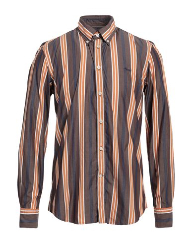 Harmont & Blaine Man Shirt Brown Size L Cotton