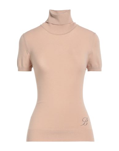 Blumarine Woman Turtleneck Blush Size 4 Viscose, Polyester In Pink