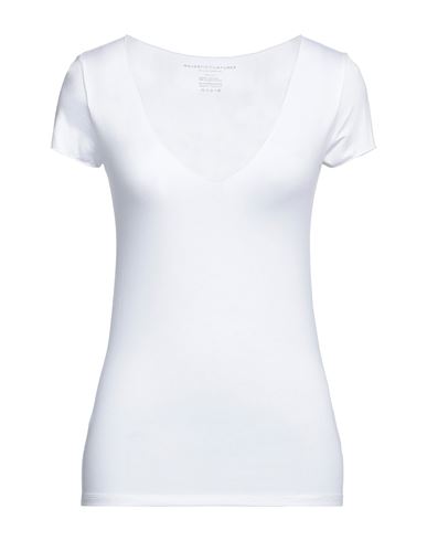 Majestic Filatures Woman T-shirt White Size 3 Viscose, Elastane