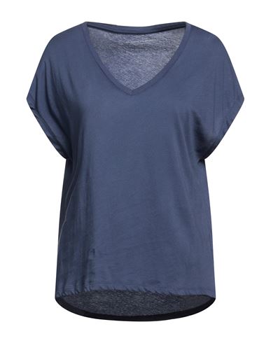 Majestic Filatures Woman T-shirt Slate Blue Size 1 Cotton