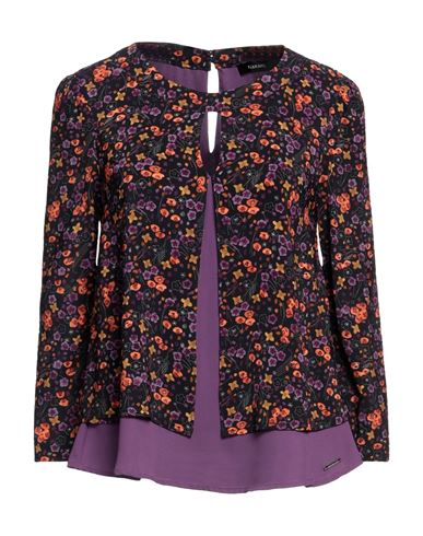 Marani Woman Top Purple Size 4 Polyester, Elastane