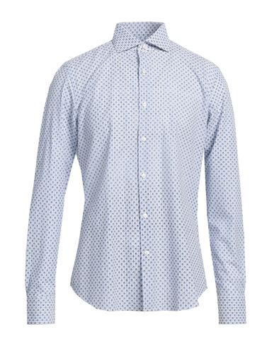 Fortynine Man Shirt Sky Blue Size 16 Cotton