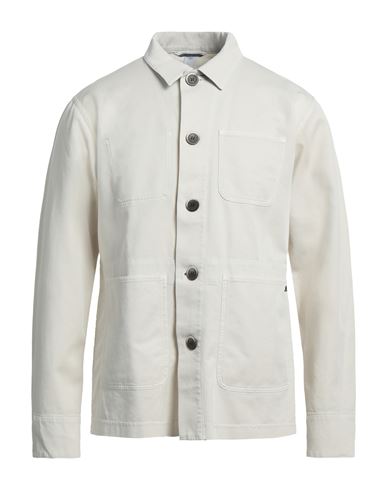 Mason's Man Shirt Cream Size 40 Cotton, Elastane In White