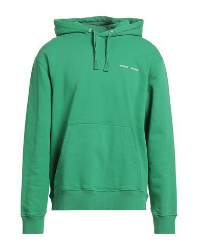 Samsoe & Samsoe Samsøe Φ Samsøe Man Sweatshirt Green Size S Organic Cotton In Green