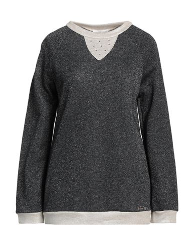 Ean 13 Woman Sweatshirt Lead Size 8 Cotton, Elastane In Grey